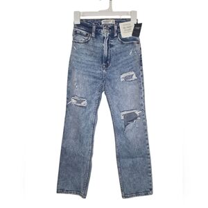 Abercrombie & Fitch The Ankle Straight High Rise Jeans Size 00s (XXS)